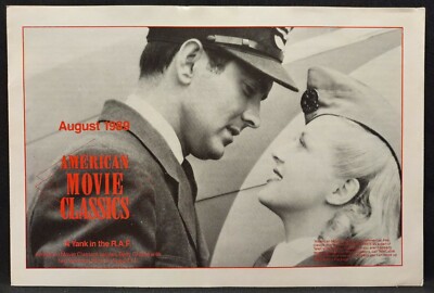 American Movie Classics AMC TV Program Guide August 1989 A Yank In The RAF