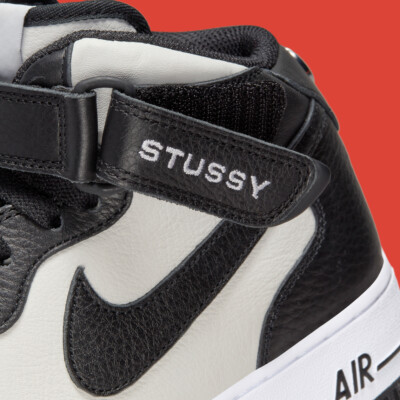 NIKE STUSSY KIDS FORCE1 MID SP 16cm 新品 Nike Air Force 1 '07 Mid SP Stussy Panda Black White DJ7840-002 sz