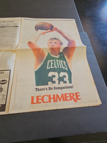 LARRY BIRD THE BIRD LEGEND ORIGINAL 1993 FULL SECTION BOSTON GLOBE NEWSPAPER - Picture 14 of 24