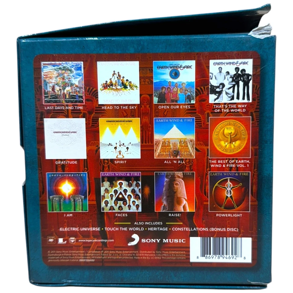 The Complete Columbia Masters by Earth, Wind & Fire 16 CD Box Set Damaged Box Foto 4 de 4