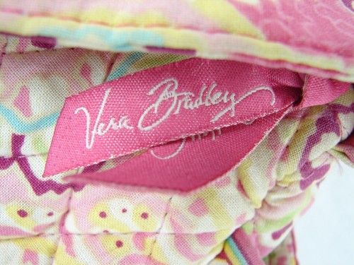 VERA BRADLEY Borsa Paisley Rosa Girevole 8" x 6" x 3" - Foto 3 di 8