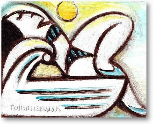 Arte de pared de verano decoración brillante soleado idea de regalo vibrante colgante pequeño lienzo grande Foto 2 de 2