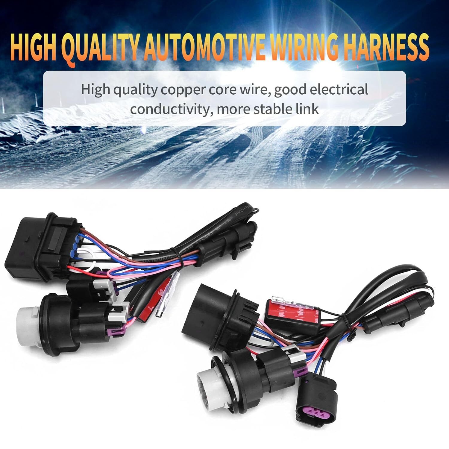 Dodge Ram 1500 2500 3500 Headlight Wiring Harness Adapter 2013-2018