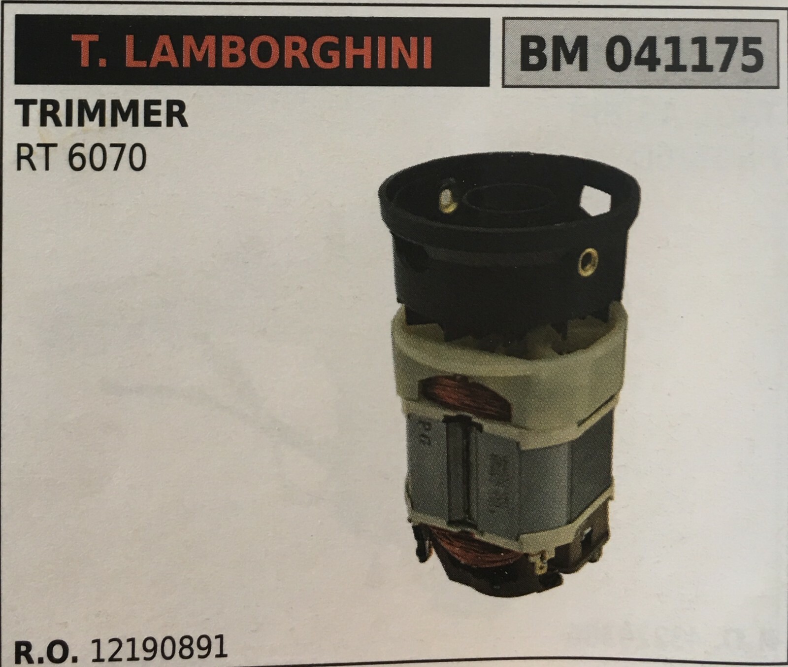 Motore di Ricambio Lamborghini RT 6070 Brumar BM041175 - 700W Elettrico