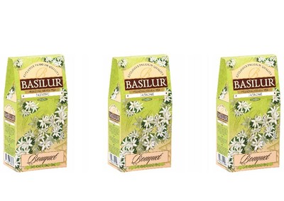 3x Basilur Premium Green Ceylon Tea Jasmine Flavour Loose Leaf 100g