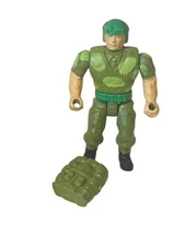 Men of Medal Figure Toy Vtg 1988 Mattel Army Soldier Marines Backpack AL4