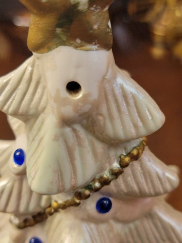 Gift Link Inc. Christmas Tree Porcelain Pearlized- No Light- Please Read VINTAGE - Picture 6 of 16