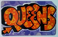 NYC Street Art Queens Borough Graffiti Metro Card Artist Made Subway Souvenir US