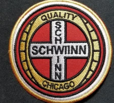 Embroidered Schwinn bicycle Patch 3.5"
