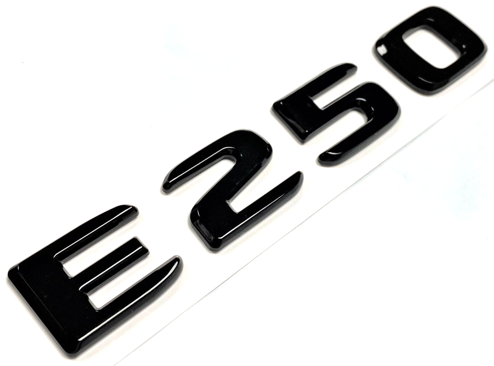 E250 BLACK FOR MERCEDES REAR TRUNK EMBLEM BADGE NAMEPLATE DECAL LETTER NUMBER