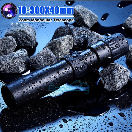 10-300X40mm Zoom HD Military Powerful Monocular Handheld Optics Telescope+Case - Picture 4 of 17