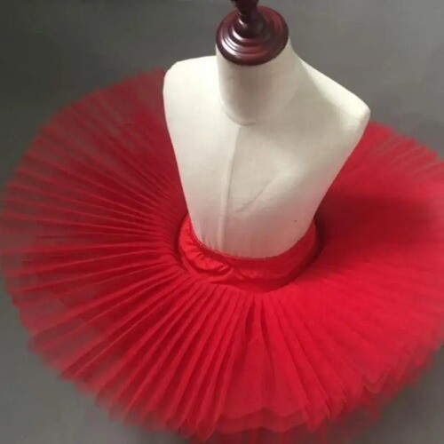 Ballet Skirt 80cm Long Ballet Tutu Ballet Lyrical 2 Layers Tulle With Lining - Bild 14 von 20