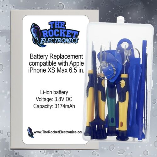 Battery Replacement Compatible W/ Apple iPhone XS Max 6.5in + Screwdriver Set - Picture 3 of 7