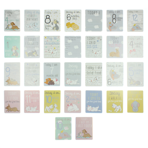 Baby Milestone Cards Disney Magical Beginnings Pack 30 Baby Shower New Baby Gift - Picture 2 of 3