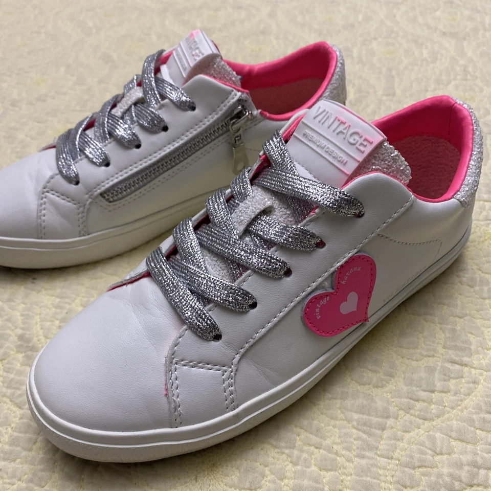 Zapatillas bajas vintage Havana VH Est 1954 cremallera lateral rosa neón pop talla juvenil 5 Foto 3 de 4