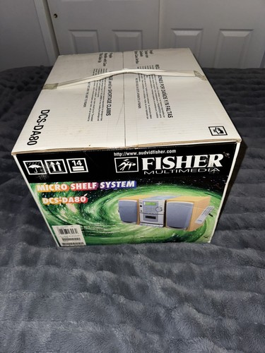 Vintage Fisher Multimedia Micro Shelf System Stereo DCS-DA80* Factory Sealed New - Picture 4 of 9