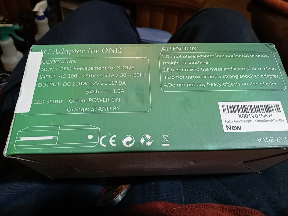 Xbox GEEL303KUS-PUS2 One Wired AC Replacement Adapter with Power Cord Cable - Image 2 of 4