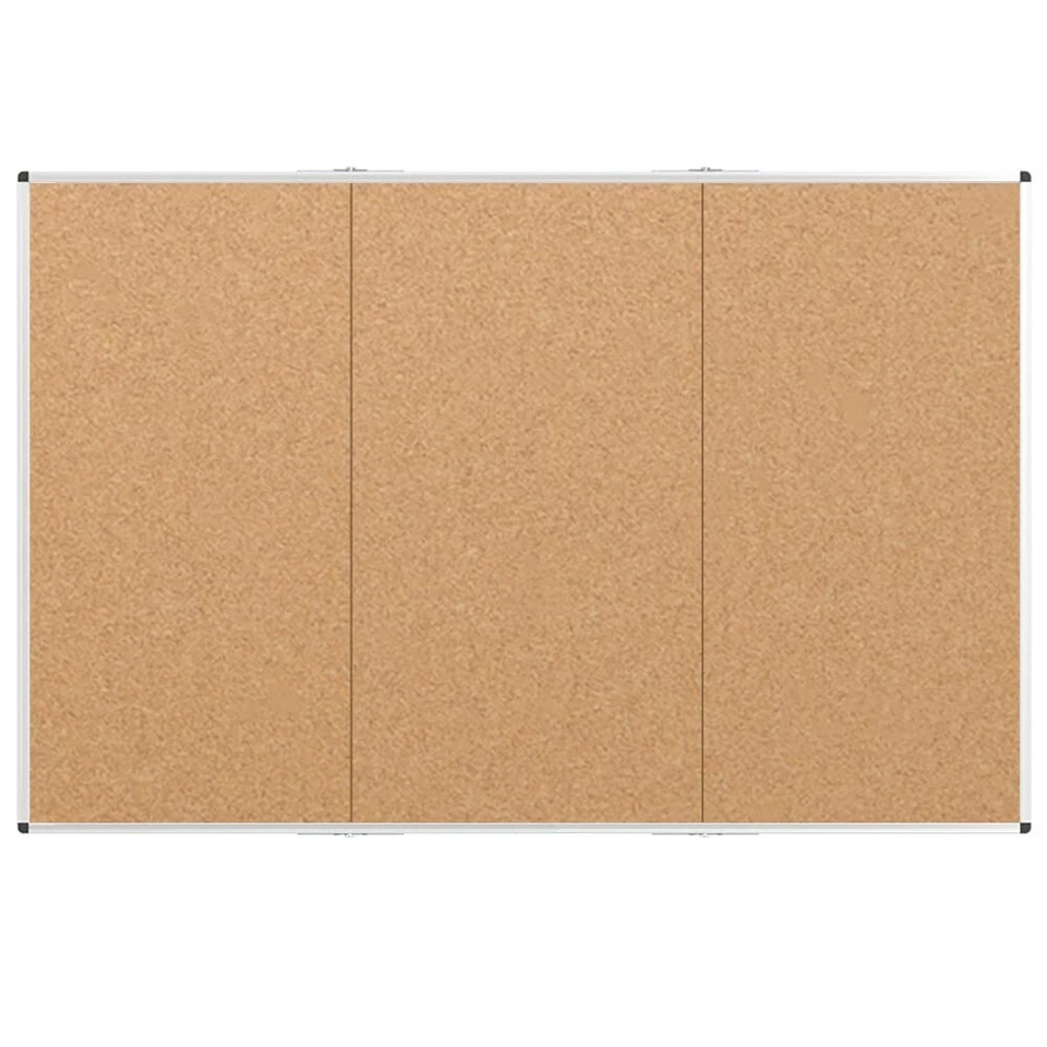 Tablón de anuncios de corcho grande VIZ-PRO/tablón de anuncios plegable, 96 X 48 pulgadas Foto 2 de 4