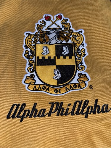 Bigboy Headgear Alpha Phi Alpha Fraternity Jacket Gold NWT 2X MSRP$195 - Picture 4 of 11