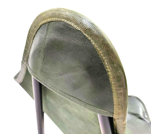 Silla De Mariposa Plegable De Cuero Verde Natural Vintage Buffalo - Imagen 6 de 6