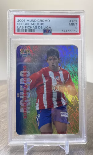 2006 Sergio Aguero Mundicromo Rookie #762 PSA 9 MINT