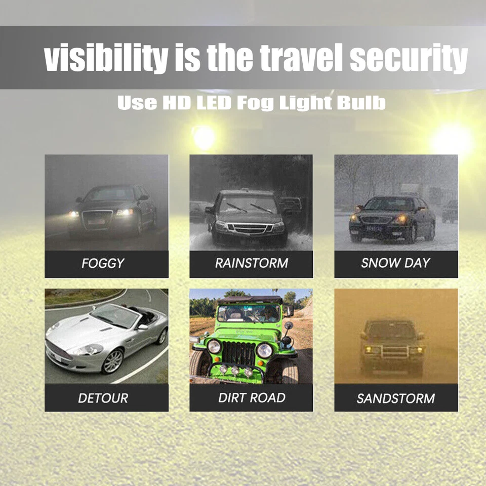 H1 bombillas para delanteros Luz antiniebla Lámpara de conducción de automóvil Foto 3 de 4