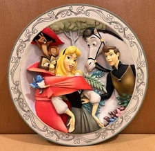 Sleeping Beauty Prince  Animals  Disney 1959 Animated Classic 3D Collector Plate