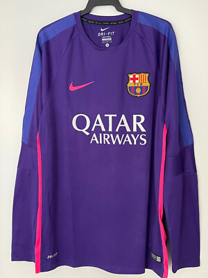 Shirt long sleeves PURPLE size M FC Barcelona Training version