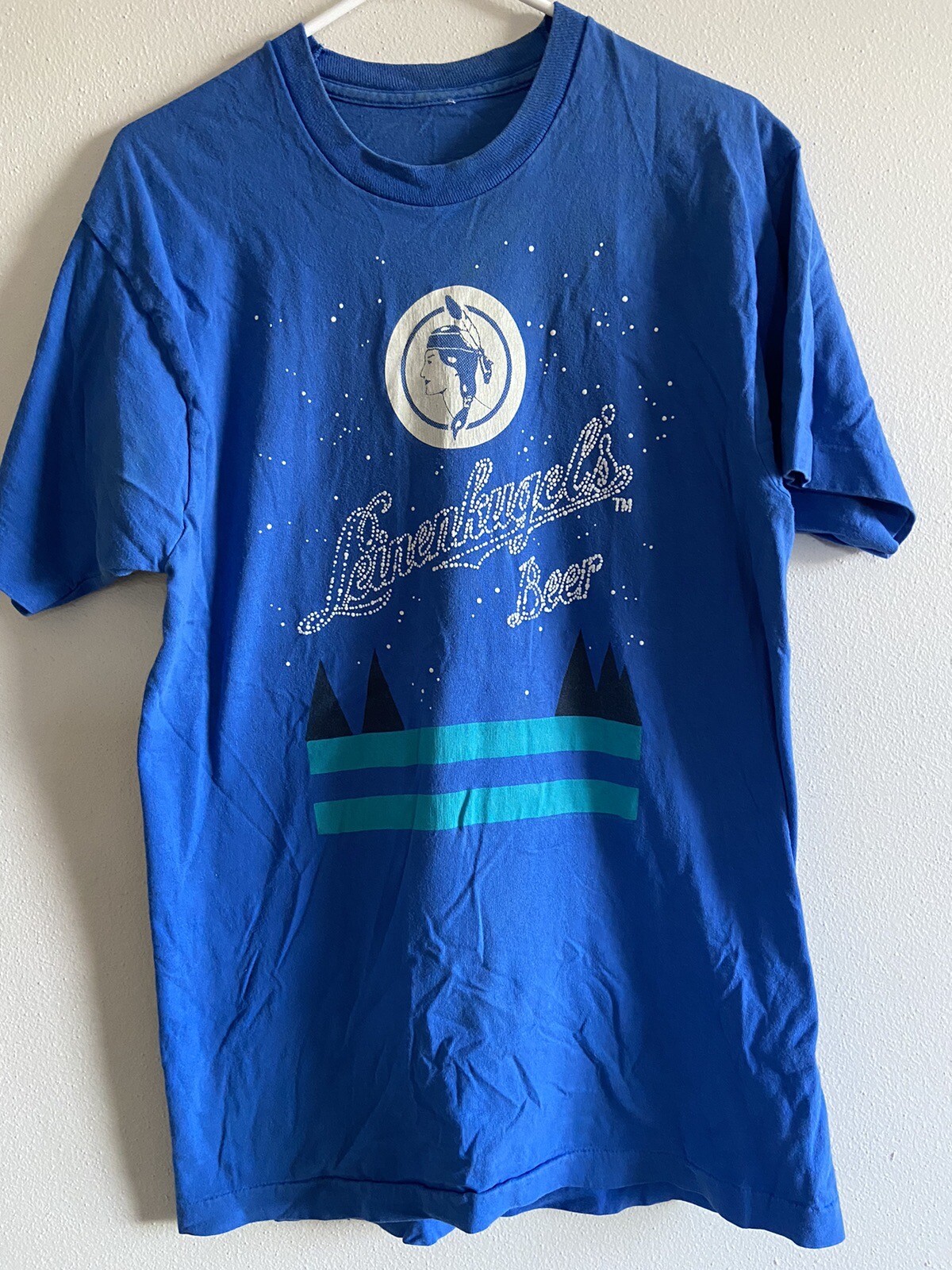 Vintage Leinenkugel Beer T Shirt Puffy Paint L | eBay