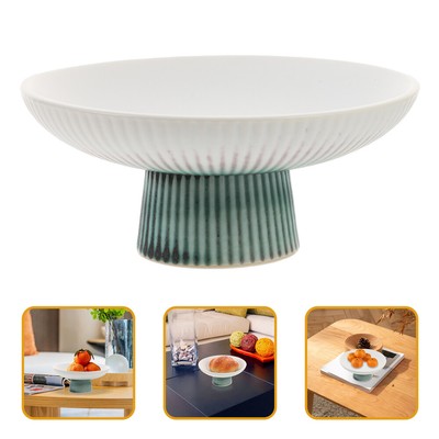  2 Pack Obstschale Sockel Süßigkeiten Zen-High-Tee-Tablett Japanische Nussplatte
