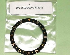 FIT ROLEX GMT MASTER 16753 1675  INSERTO GHIERA nera aftermarket