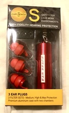 Earpeace Std. High Fidelity Ear Plugs for Sleep Concert Work Motorcycle Music