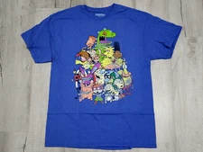 Nickelodeon Cartoons T-Shirt Official Characters Adult sz L Large men women