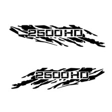 2pcs Side Stripe Body Decals Graphics Vinyl Sticker Logo For Silverado 2500 Hd