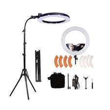 GSKAIWEN 18inch 65W LED Makeup Ring Light with Mirror for Eyebrow Tatt