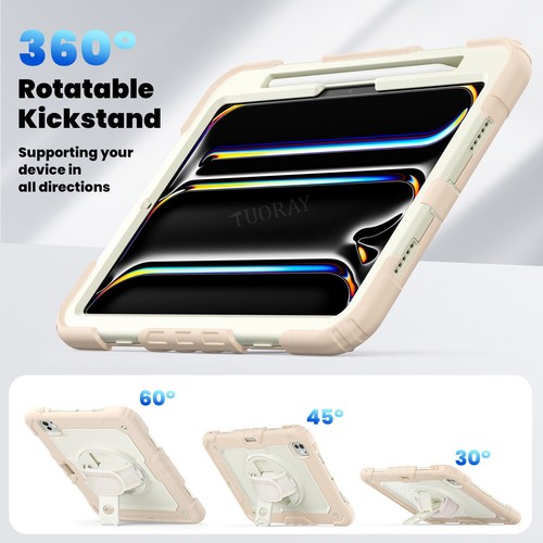 Für iPad 5/6/7/8/9/10 Gen Air 4 5 6 Pro 11 13 Hybrid Outdoor Tasche Gurt Hülle - Bild 220 von 225