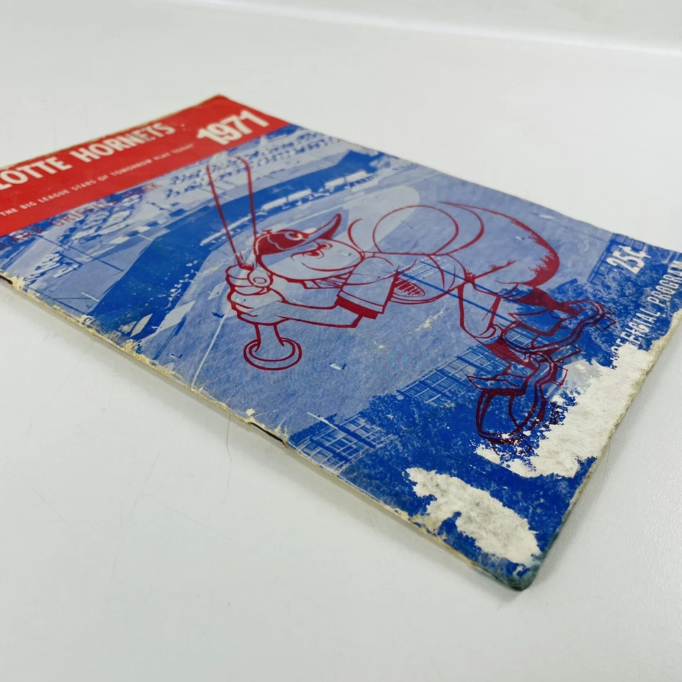 Vintage 1971 Charlotte Hornets Minor League Baseball Official Program Rare - Image 3 of 4