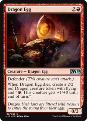 4x Dragon Egg MTG Core Set 2019 (M19) NM Magic Regular