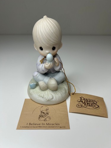 Precious Moments I Believe in Miracles Vintage 1987 Porcelain Figurine New Mint