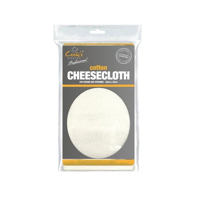 THE COOK'S CHOICE Muslin Cheese Cloth Straining Cloth Cheese Making Baking Steaming 180cm x 90cm