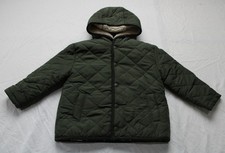 Mango Kids' Escocia Fleece Lined Button-Up Jacket JK5 Khaki Size 4-5 NWT