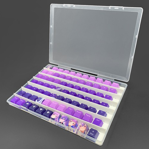 Keycap Storage Box Mechanical Keyboard Keycap Transparent Dustproof Display Box - Photo 6/12