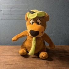 Vintage Yogi Bear Plush Stuffed Animal Toy 8 in Hanna Barbera Cartoon Green Hat