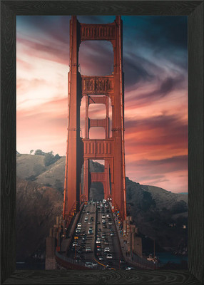 Glorious Golden Gate Framed Wall Art Poster Canvas Print Picture