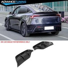 Fits 25-26 Tesla Model Y Juniper Rear Bumper Corner Apron Carbon Fiber Print Kit