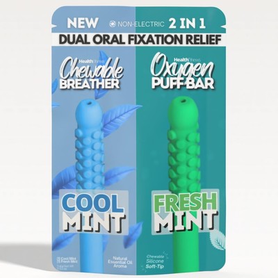 2-in-1 Cool Mint Aromatherapy Wellness Stick Essential Oil Aroma Fidget Tool