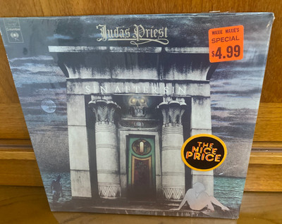 Judas Priest Sin After Sin vinyl record PC 34787 1st Press 1977 Ultrasonic EX/NM