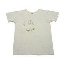 Vintage 80s Signed Cyndi Lauper Tee Shirt Men's Large