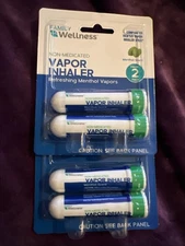 Non-Medicated Vapor Inhaler 2 2-pack (4 Total) (compare to Vick’s) Exp 11/25