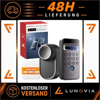 SwitchBot WiFi Smart Lock Ultra mit Keypad Vision Pro   3D-Gesichtserkennung